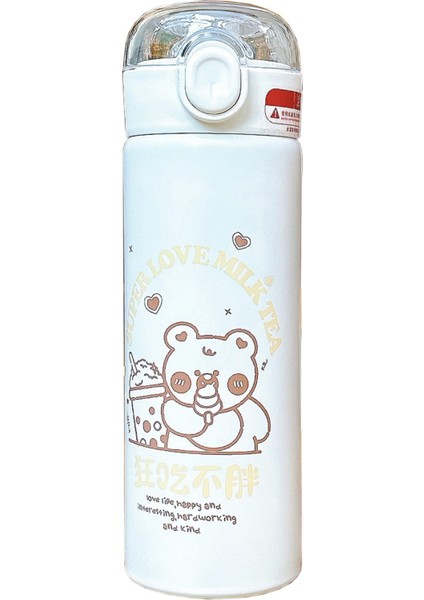 Öğrenciler Için Karikatür Saman Termos Bardak, Yakışıklı Kızın Su Bardağı (Yurt Dışından)