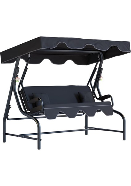 Atlas Salıncak 3 Kişilik Bahçe Salıncağı Balkon Salıncak 200 cm BS06