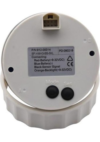 Sealux Devir Göstergesi 8000RPM 12/24V Ø85MM