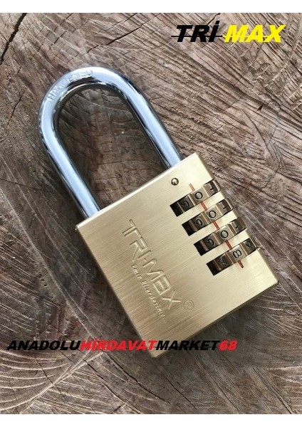 50MM Pirinç Şifreli Asma Kilit Mini Şifreli Asma Kilit