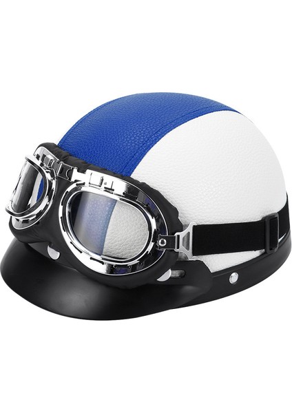 Kask Dört Mevsim Tramvay Yarı Kask Hafif Deri Kask Bisiklet Sürme Kask (Yurt Dışından)