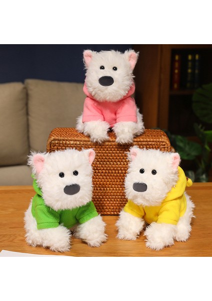 24 cm Hoodie Yayla Simülasyon Köpek Yavrusu Çocuk Peluş Oyuncak (Yurt Dışından)