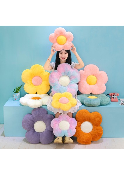 35CM Küçük Papatya Çiçekli Yastık Peluş Oyuncak (Yurt Dışından)