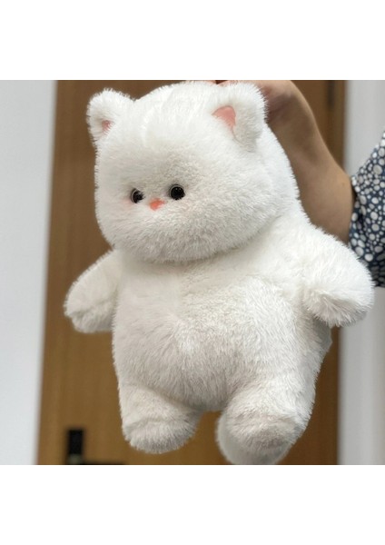 35CM Beyaz Kedi Sevimli Peluş Oyuncak (Yurt Dışından)
