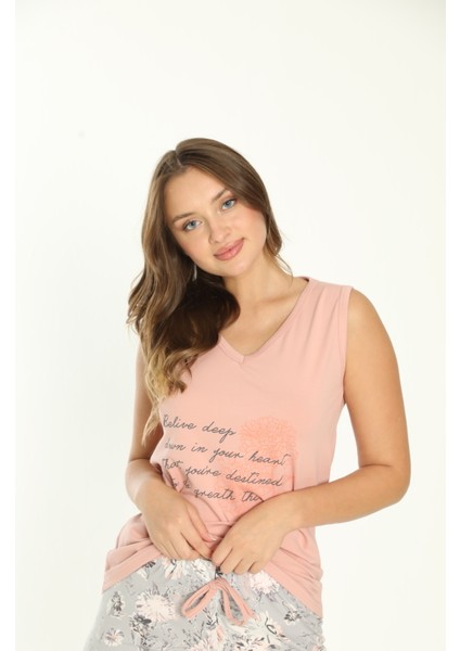 Kapri Kadın Pijama Takımı - Amerikan Pamuk