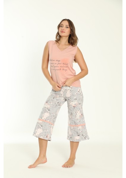 Kapri Kadın Pijama Takımı - Amerikan Pamuk