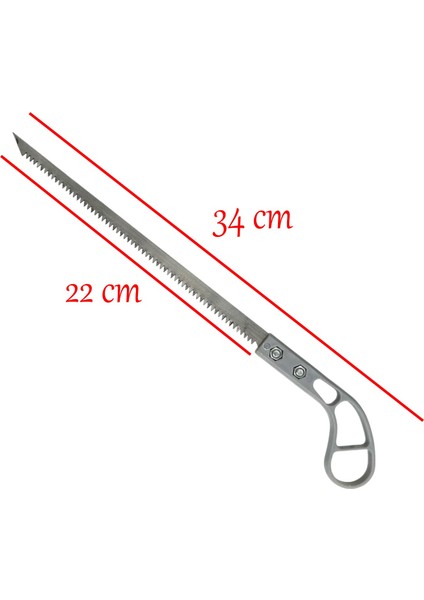 Plastik Saplı İnce Pratik Testere 34 cm Ahşap Marangoz Hobi Testeresi 1 Adet