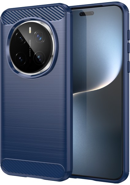 Honor Magic7 Pro 5g Karbon Fiber Doku Fırçalanmış Anti Parmak Izi Telefon Arka Kapak (Yurt Dışından)
