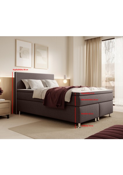 Gent 3 Lü Set (YATAK+BAZA+BAŞLIK)160 x 200
