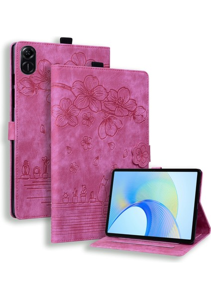 Honor Pad X9/x8 Pro Için Kedi Deri Kılıf (Yurt Dışından)