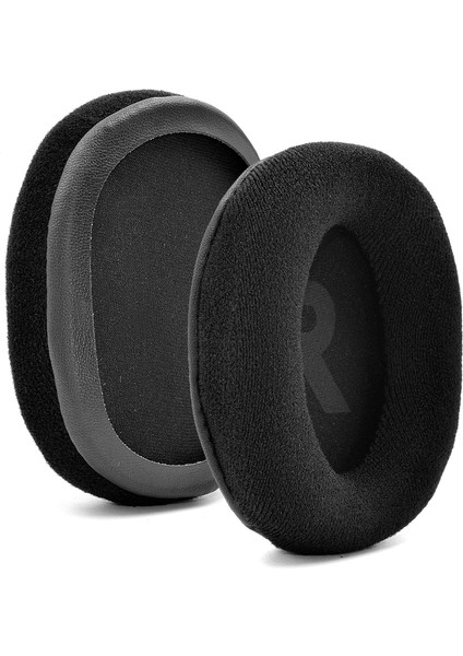 Logitech Logitech G Pro/g Pro x Için 1 Çift Kulak Yastıkları 1 Çift Siyah Kadife Kumaş (Yurt Dışından)