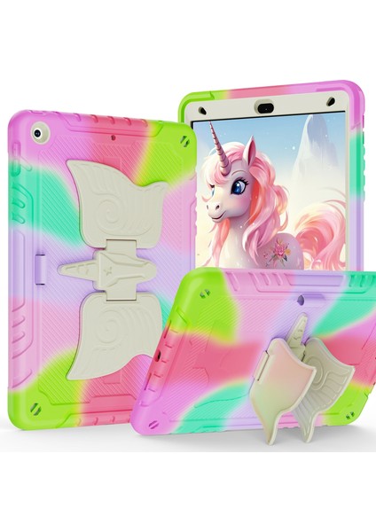 iPad 10.2 2021/2020/2019 Için Unicorn Kickstand Tablet Kılıfı (Yurt Dışından)