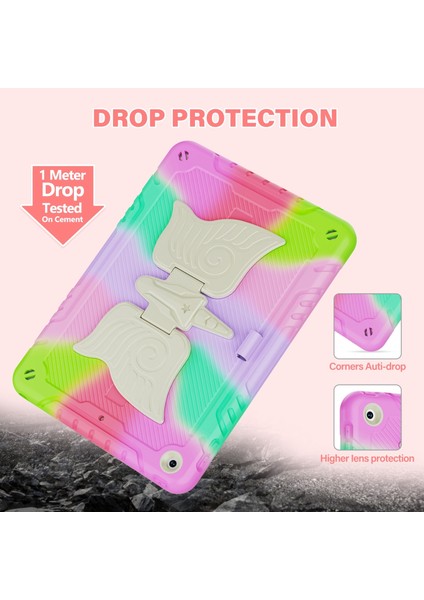 iPad 10.2 2021/2020/2019 Için Unicorn Kickstand Tablet Kılıfı (Yurt Dışından)