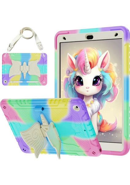 iPad 10.2 2021/2020/2019 Için Unicorn Kickstand Tablet Kılıfı (Yurt Dışından)