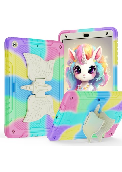 iPad 10.2 2021/2020/2019 Için Unicorn Kickstand Tablet Kılıfı (Yurt Dışından)
