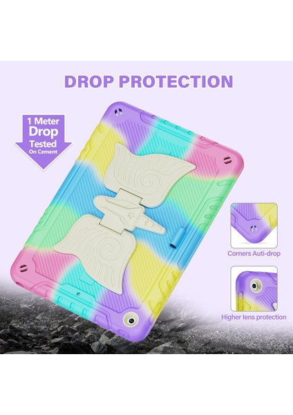 iPad 10.2 2021/2020/2019 Için Unicorn Kickstand Tablet Kılıfı (Yurt Dışından)