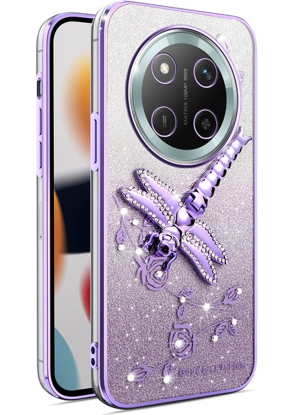 Honor Magic7 Lite 5g Kickstand Tpu Parıltılı Telefon Kapağı (Yurt Dışından)