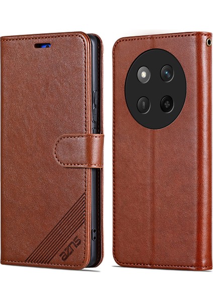Honor Magic7 Lite 5g Çizilmez Pu Deri Standı Cüzdan Telefon Kapağı (Yurt Dışından)