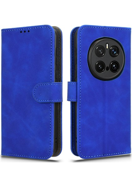 Honor Magic7 Pro 5g Deri Cilt Hissi Düşme Önleyici Cüzdan Flip Telefon Kapağı (Yurt Dışından)