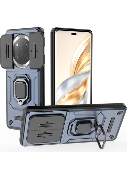 Honor Magic7 Lite 5g Pc+Tpu Kickstand Telefon Koruyucusu, Lens Kapaklı (Yurt Dışından)