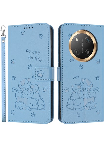 Honor Magic7 Lite 5g Deri Cüzdan Telefon Kılıfı Kayışlı (Yurt Dışından)