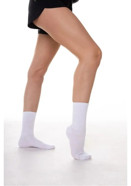 6 Çift Beyaz Dikişsiz Pamuklu Nefes Alabilir Soket Çorap Düz Desenli fiyatları