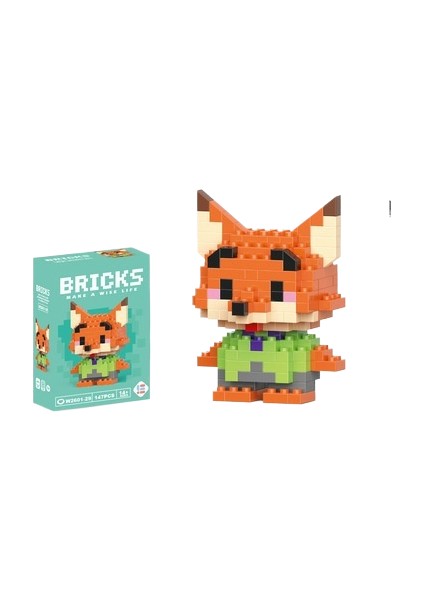 Yapı Taşları Mikro Parçacık Karikatür Bebek Puzzle Monte Oyuncaklar (Yurt Dışından)