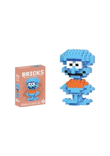 Yapı Taşları Mikro Parçacık Karikatür Bebek Puzzle Monte Oyuncaklar (Yurt Dışından)