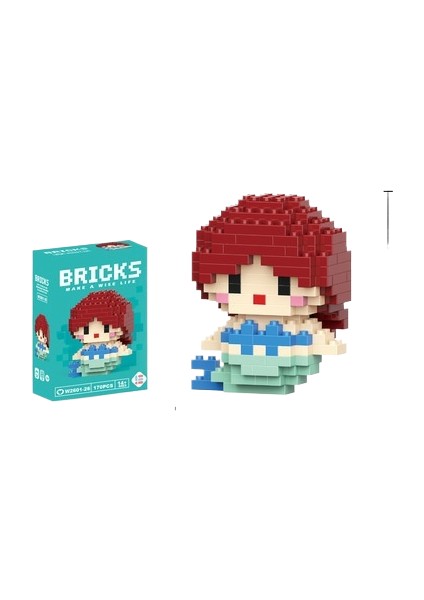 Yapı Taşları Mikro Parçacık Karikatür Bebek Puzzle Monte Oyuncaklar (Yurt Dışından)
