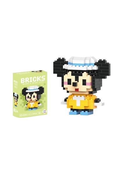 Yapı Taşları Mikro Parçacık Karikatür Bebek Puzzle Monte Oyuncaklar (Yurt Dışından)
