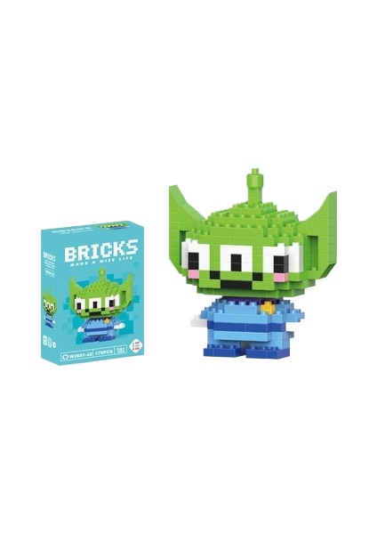Yapı Taşları Mikro Parçacık Karikatür Bebek Puzzle Monte Oyuncaklar (Yurt Dışından)