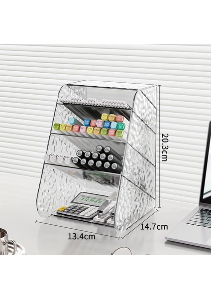 Masaüstü Şeffaf Kalem Tutucu Eğik Ekleme Tipi (Yurt Dışından) modelleri