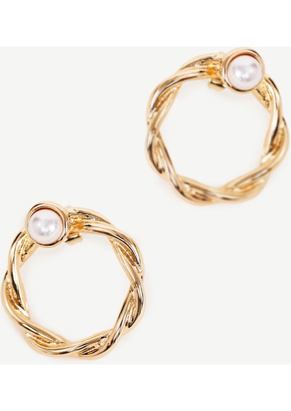 Yapay İnci Detaylı Halka Küpe fiyatları