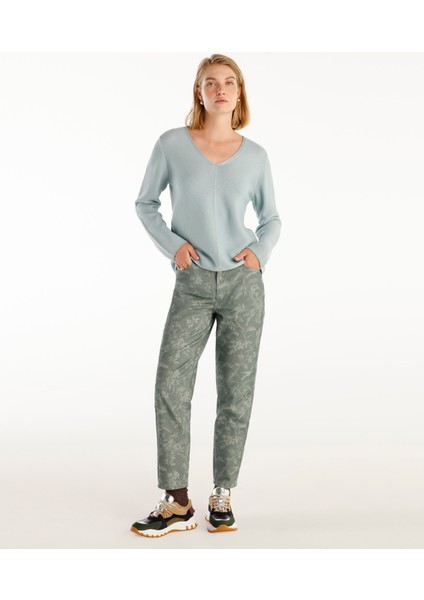 Normal Bel Düz Kalıp Denim Pantolon