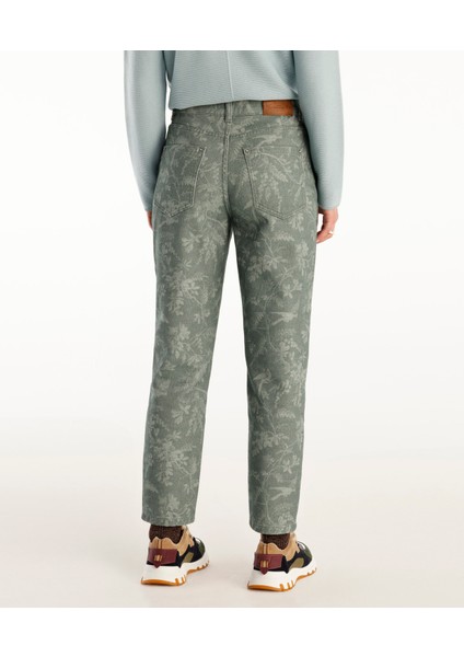Normal Bel Düz Kalıp Denim Pantolon