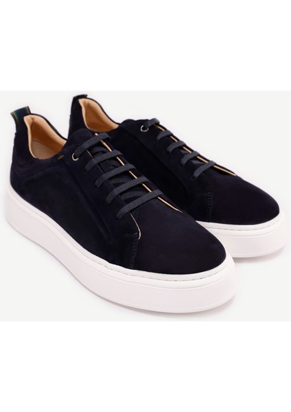 Silikon Kabartmanlı Deri Bağlı Sneakers fırsatları