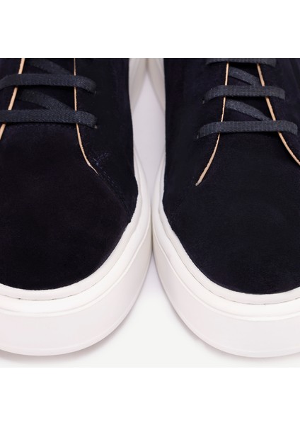 Silikon Kabartmanlı Deri Bağlı Sneakers indirimleri