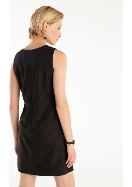 Pensli Bisiklet Yaka Kolsuz Kısa Elbise modelleri