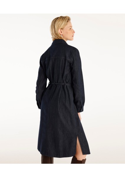 Kemer Detaylı Denim Elbise fırsatları