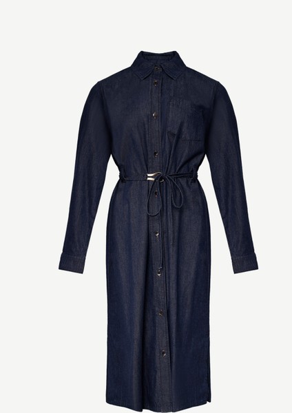 Kemer Detaylı Denim Elbise indirimleri