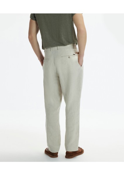 Tapered Fit Pile Detaylı Fileto Cepli Pantolon fırsatları