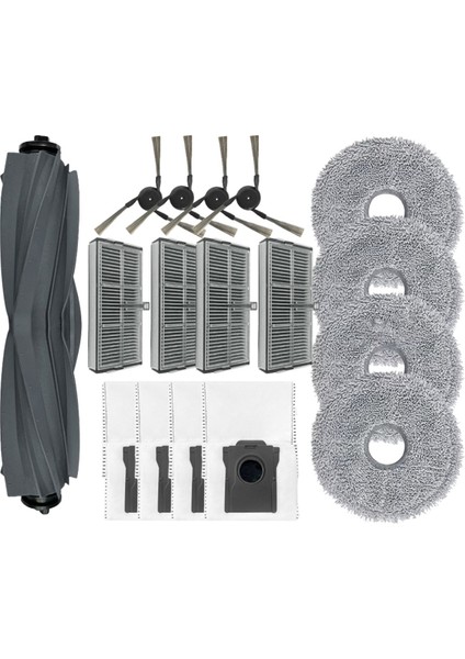 E30 Ultra Yedek Ana Yan Fırça Filtre Paspas Pedi Toz Torbası Yedek Parça Aksesuarları (Yurt Dışından)