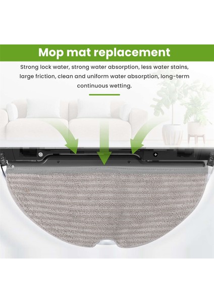 Mop Pad 4 Paket Mikrofiber Bez S6 Pure Maxv S5 Max Robot Süpürge Yedek Parçası (Yurt Dışından) indirimleri