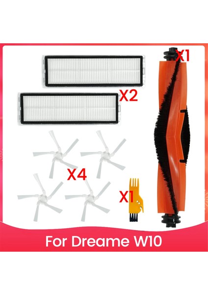 Aksesuarlar Dream W10 Robot Vakum Kitleri Yedek Parçalar Ana Yan Fırça Hepa Filtre (Yurt Dışından)