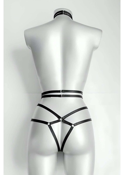 Ağ Kısmı Açık Jartiyer Harness - APFT370
