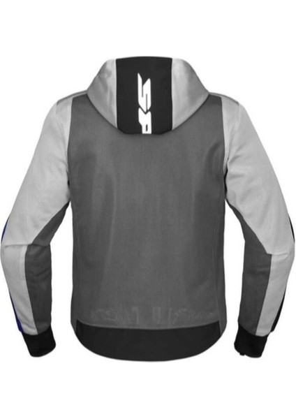 Ceket Spıdı Hoodıe Net Tekstil Mavi/gümüş