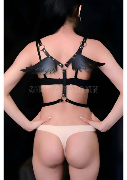 Kanatlı Şık ve Deri Harness - APFT642