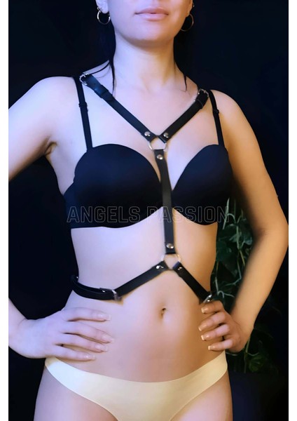 Kanatlı Şık ve Deri Harness - APFT642