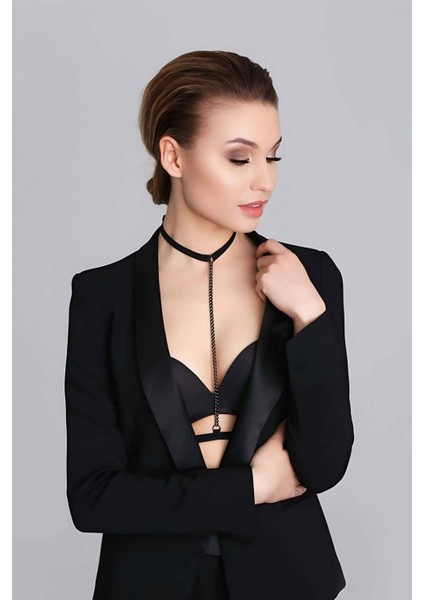 Boyun Bel Arası Zincirli Choker - APFT48