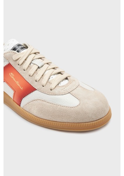 Logolu Deri Süet Detaylı Sneaker Ayakkabı Erkek Ayakkabı MBPL21965FARCNOCI70 indirimleri